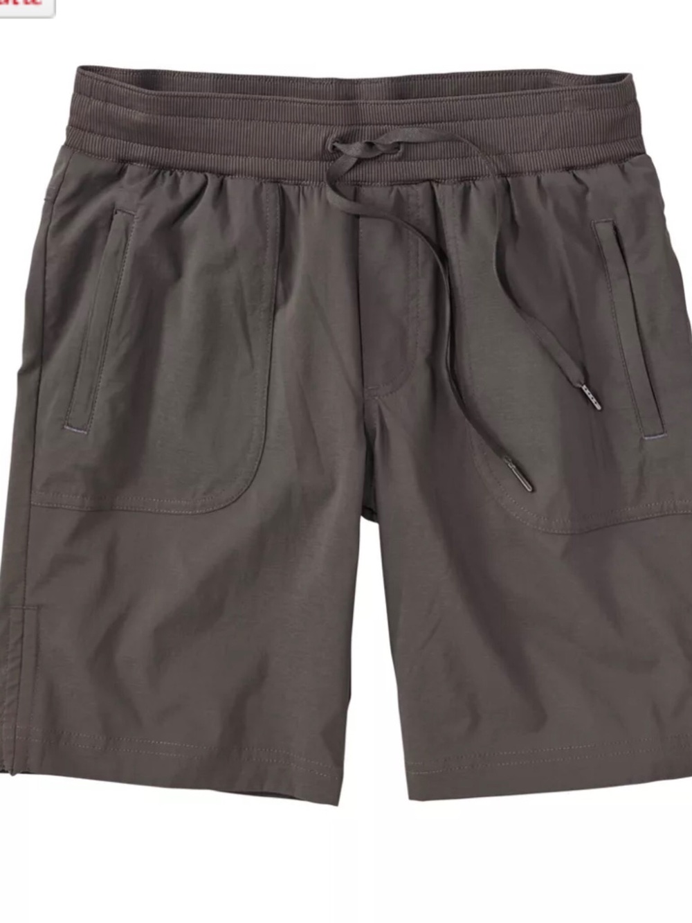 LL Bean Vista Camp Shorts Dark Taupe Ripstop Hiking Outdoor Pockets Womens M
